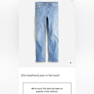 J.Crew Slim Boyfriend Jeans